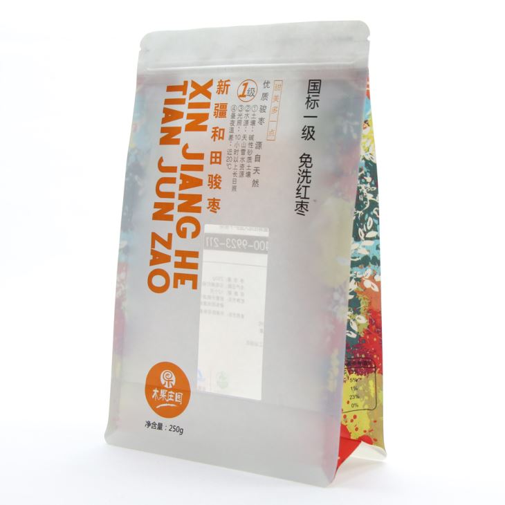 Side Gusset Flat Bottom Nuts Snacks Bags