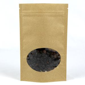 Σταθερή τσάντες χαρτιού Kraft με παράθυρο