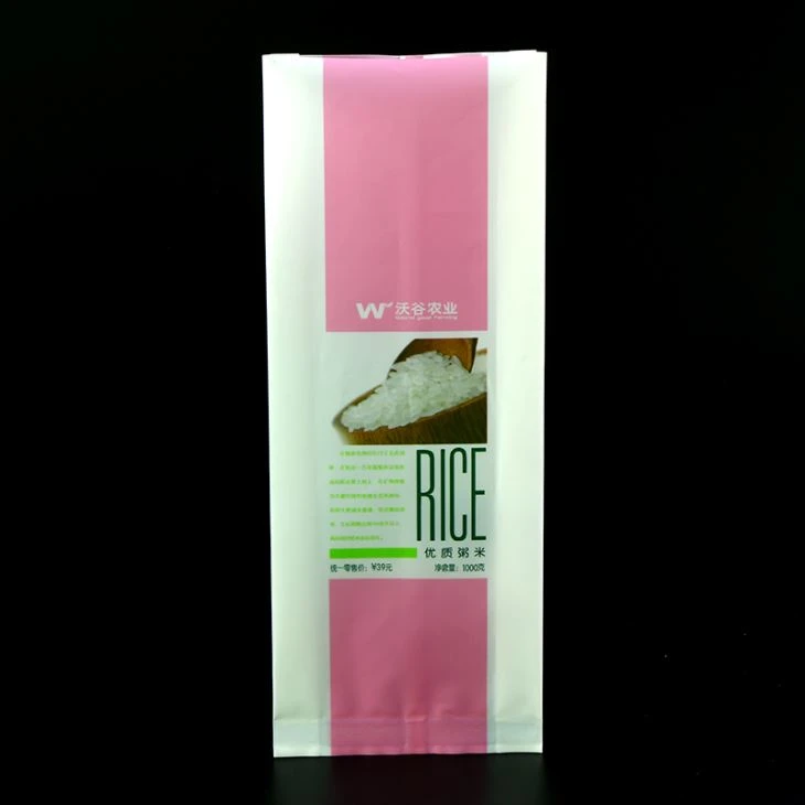 Side Bag Guesset Vacuum Rice πλαστική σακούλα συσκευασίας