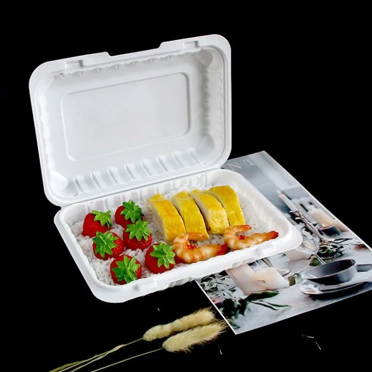 FDA Food Grade 9x6 Inch Clamshell με αρθρωτά δοχεία τροφοδοσίας μιας χρήσης