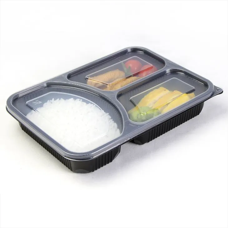 Microwave Safe Disposable 3 Compartment Lunch Box