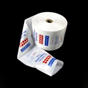 White PE Auto Packaging Bags In Roll With Perforated