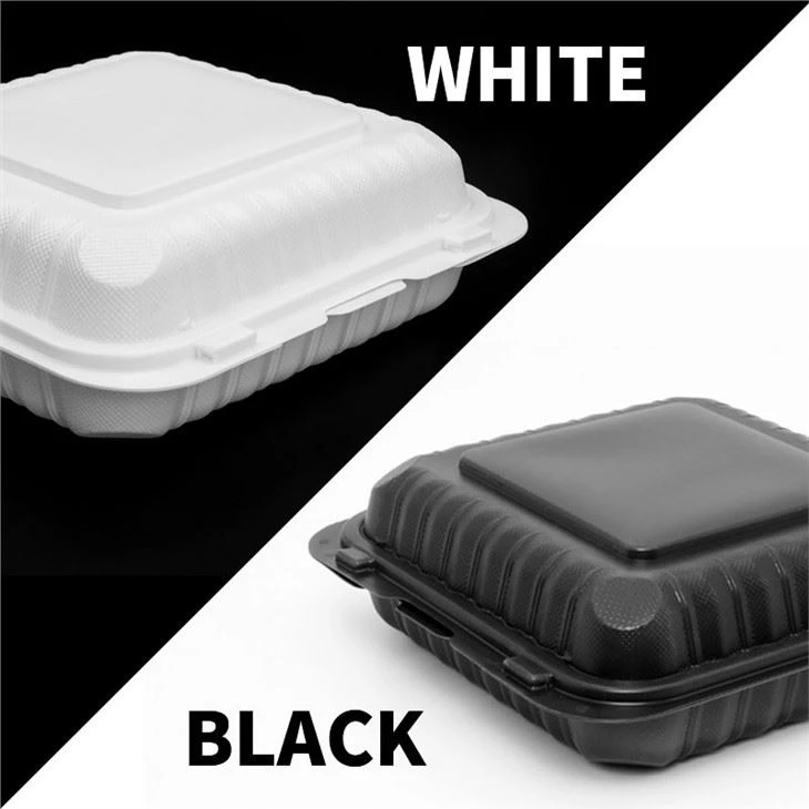 YR9581 America Hot Sale Disposable Take Out Clamshell Food Container Microwavable Hinged Lunch Box