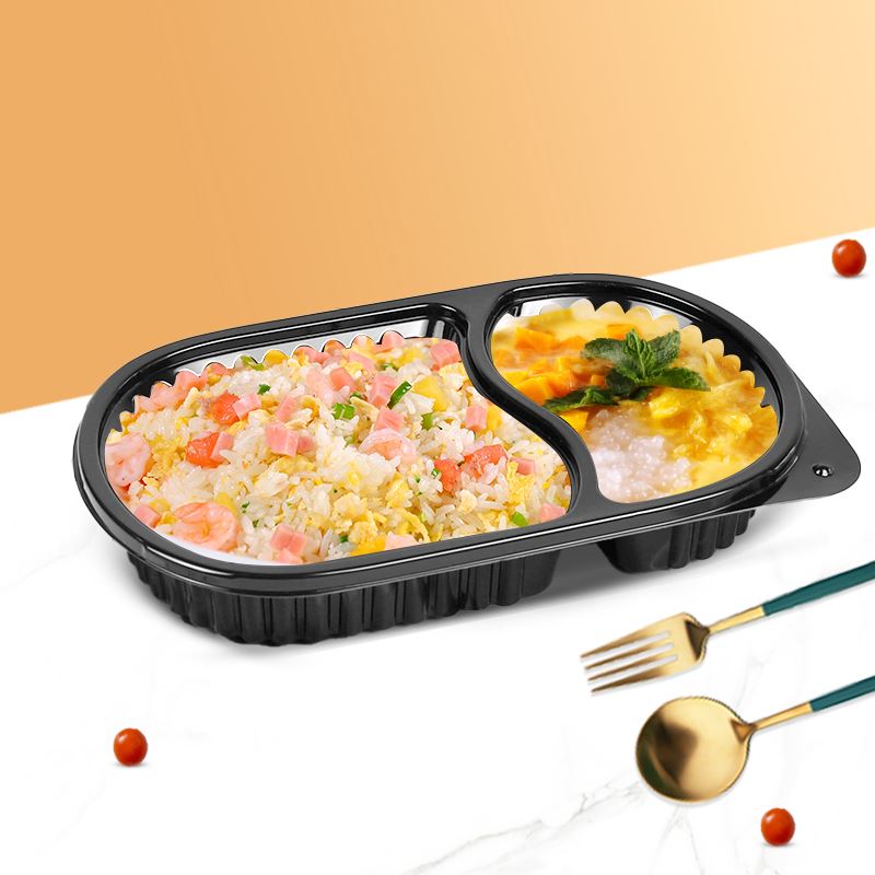 Υψηλής ποιότητας Thermoform 3 Διαμερισμάτων Λευκό Clamshell To Go Boxes Δοχεί...