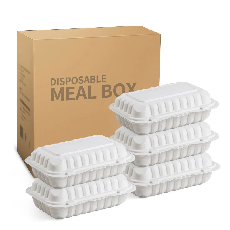 Βιοδιασπώμενες συσκευασίες τροφίμων Eco Containers Hot Food Clamshell Contain...