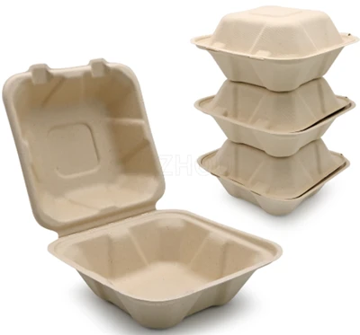 Δοχεία Bagasse To Go μιας χρήσης