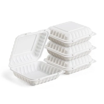 Λευκά Δοχεία Τροφίμων Clamshell